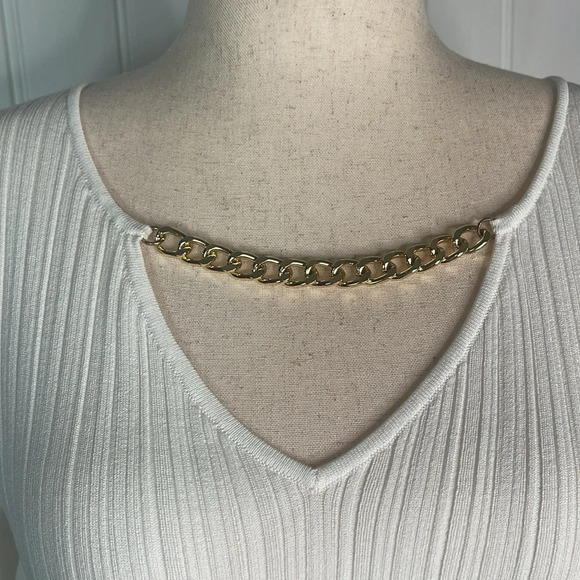 I.N.C. INTERNATIONAL CONCEPTS
Women's Chain-Detail Ribbed Sweater/ White XL - Picture 6 of 10